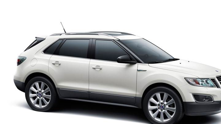 2011 Saab 9-4X Side Pose N White Background